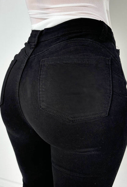Amelie Black Stretch Push Up Skinny Jeans