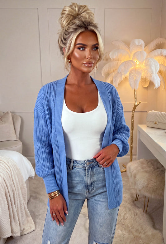 Katie Blue Cropped Cardigan