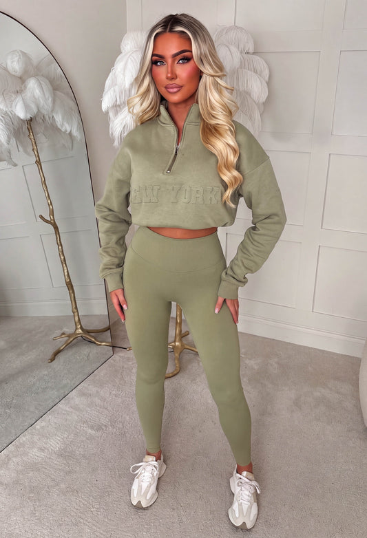 On The Go Green Leggings