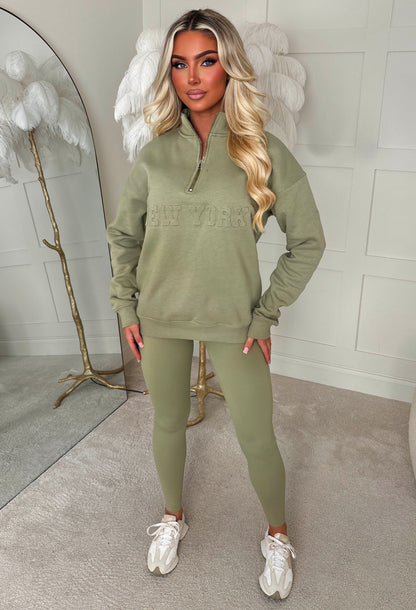On The Go Green Leggings